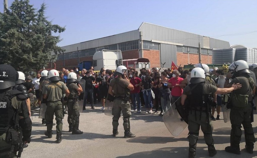 Θεσσαλονίκη: Δύο συλλήψεις μετά την ένταση έξω από τις εγκαταστάσεις της «Μαλαματίνας»