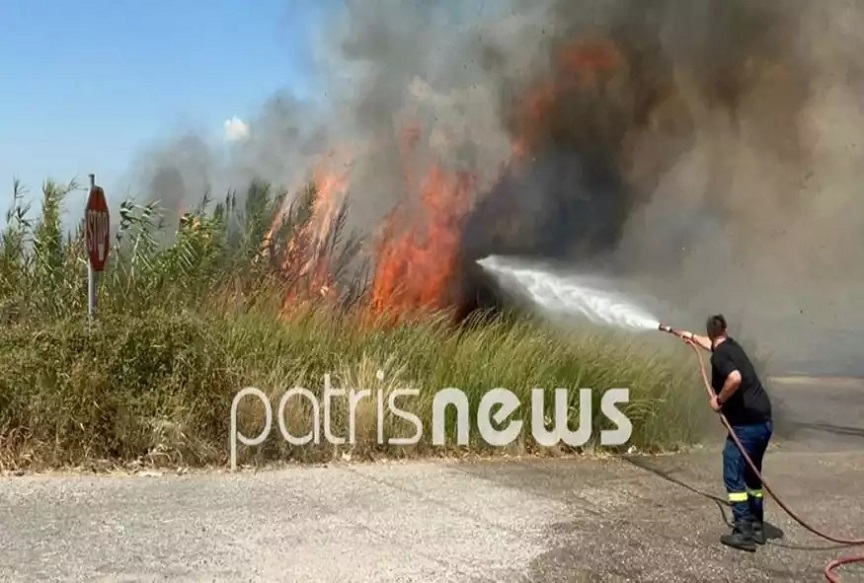 Μεσολόγγι: Καλή εικόνα παρουσιάζει η φωτιά στην περιοχή Στάμνα