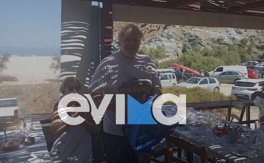 Ο Μπόρις Τζόνσον στην Εύβοια Ο Μπόρις Τζόνσον στην Εύβοια