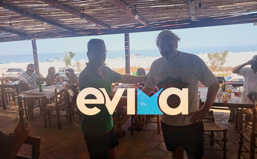 Ο Μπόρις Τζόνσον στην Εύβοια Ο Μπόρις Τζόνσον στην Εύβοια