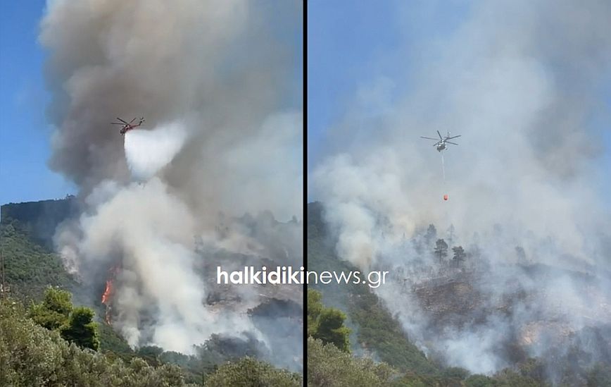 Φωτιά στο Άγιο Όρος: Συνεχίζει να μαίνεται στην περιοχή μεταξύ των μονών Δοχειαρίου και Κωνσταμονίτου &#8211; Δείτε βίντεο