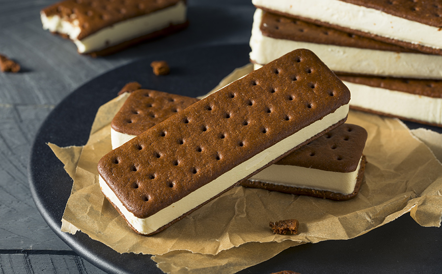 Σάντουιτς παγωτό Σάντουιτς παγωτό