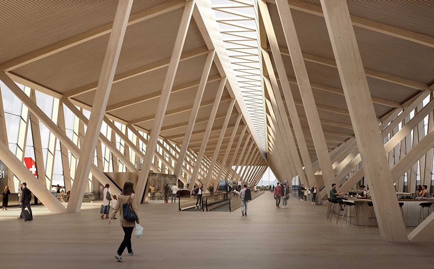 Έτσι θα είναι το μεγαλύτερο ξύλινο terminal αεροδρομίου στον κόσμο