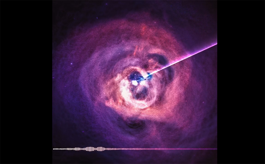 Η NASA αποκαλύπτει τον ανατριχιαστικό ήχο μιας μαύρης τρύπας – Απέχει 55 εκατομμύρια έτη φωτός από τη Γη