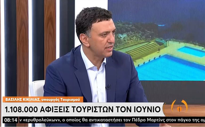 Βασίλης Κικίλιας: Ρεκόρ τον Ιούνιο με πάνω από 3,4 εκατομμύρια αφίξεις στα αεροδρόμια της χώρας