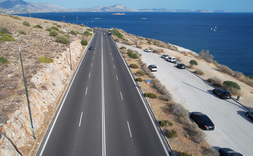 Παραλιακή: Ολοκληρώθηκαν οι εργασίες βελτίωσης του οδικού δικτύου στο τμήμα Βουλιαγμένη &#8211; Βάρκιζα