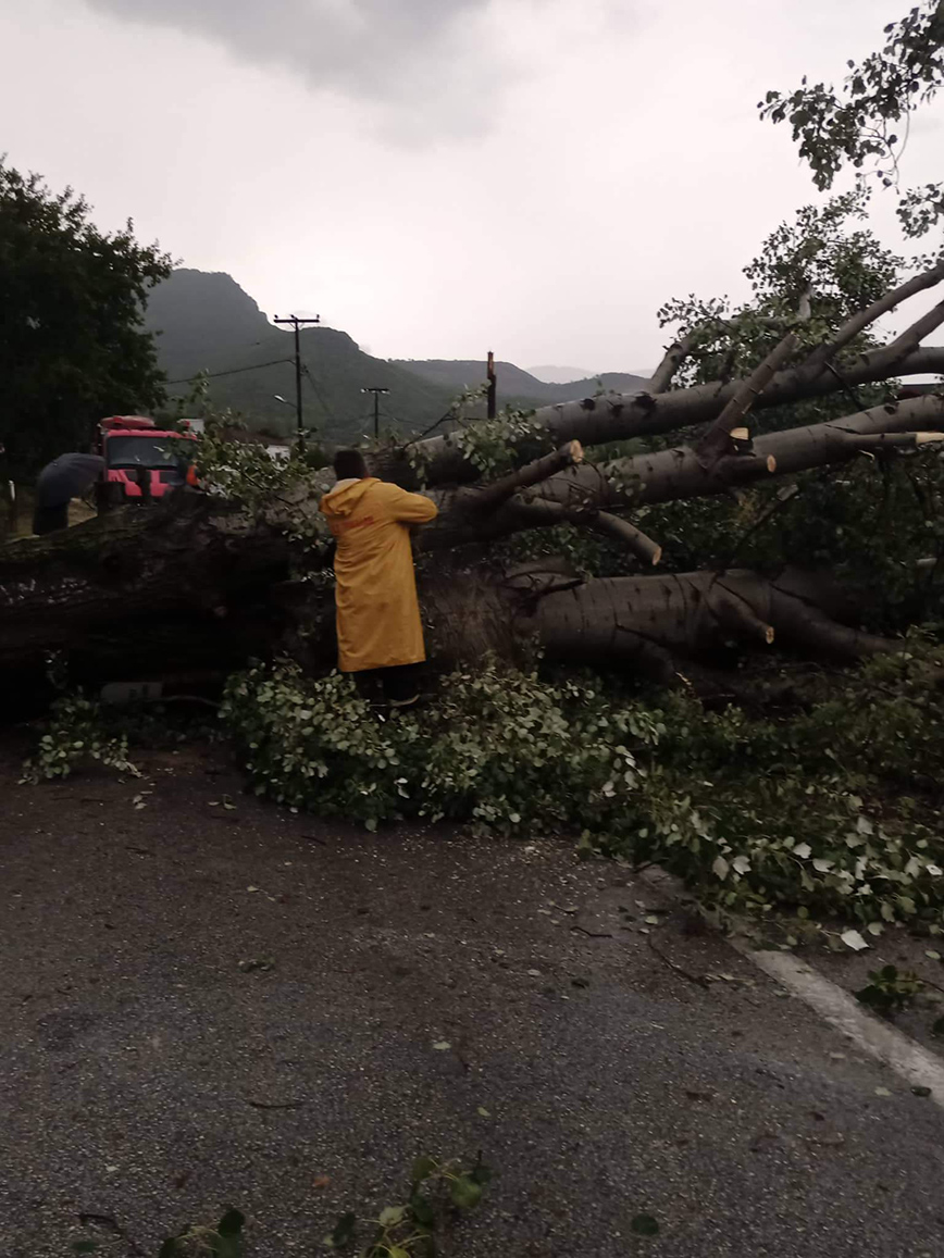 Κακοκαιρία στην Καλαμπάκα