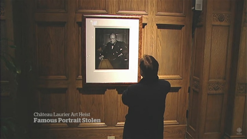 Καναδάς: Ένα από τα διασημότερα πορτρέτα του Ουίνστον Τσόρτσιλ εκλάπη από πολυτελές ξενοδοχείο της Οτάβας