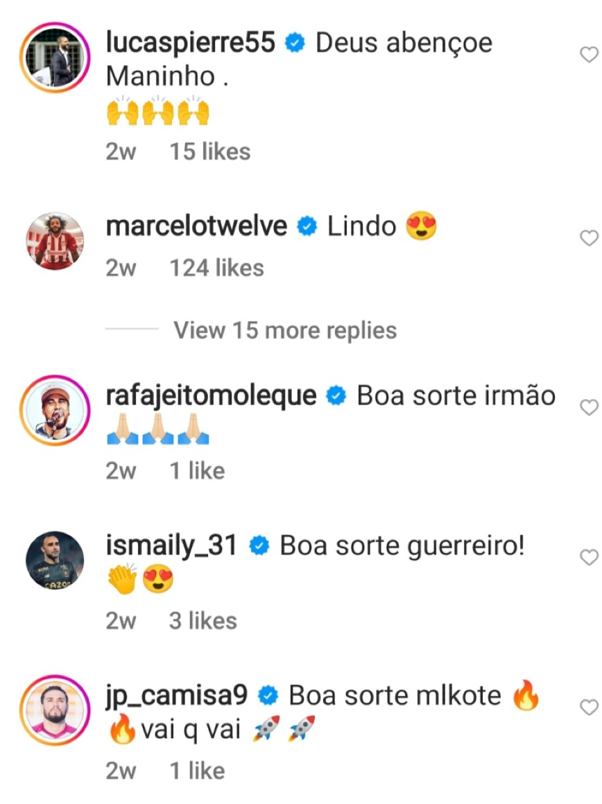 Το σχόλιο του Μαρσέλο στην ανάρτηση του Μπερνάρντ για τον Παναθηναϊκό Το σχόλιο του Μαρσέλο στην ανάρτηση του Μπερνάρντ για τον Παναθηναϊκό