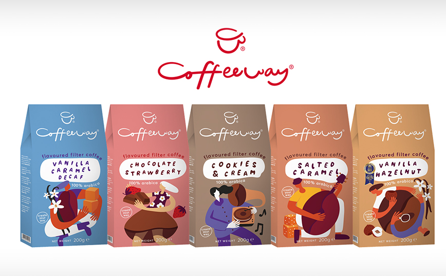 Η CAFETEX δημιουργεί και παρουσιάζει το νέο λογότυπο και τις ανανεωμένες συσκευασίες της μάρκας Coffeeway