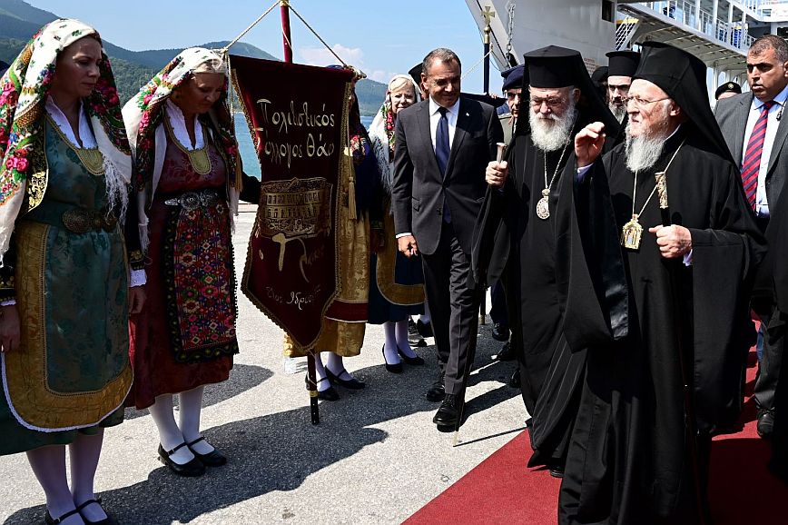 Παναγιωτόπουλος: Με τον Οικουμενικό Πατριάρχη Βαρθολομαίο γιορτάσαμε τη «Σύναξη των εν Θάσω Αγίων»