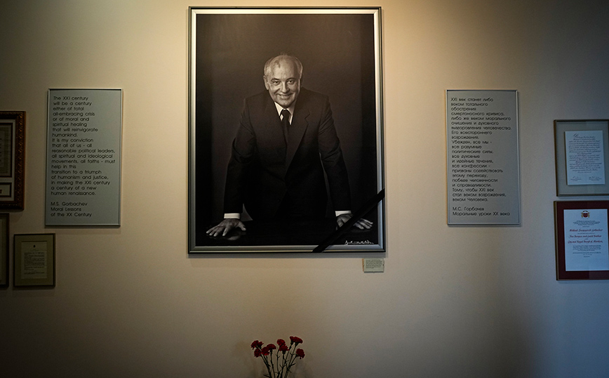 Πορτρέτο του πρώην προέδρου της Σοβιετικής Ένωσης Μιχαήλ Γκορμπατσόφ Πορτρέτο του πρώην προέδρου της Σοβιετικής Ένωσης Μιχαήλ Γκορμπατσόφ