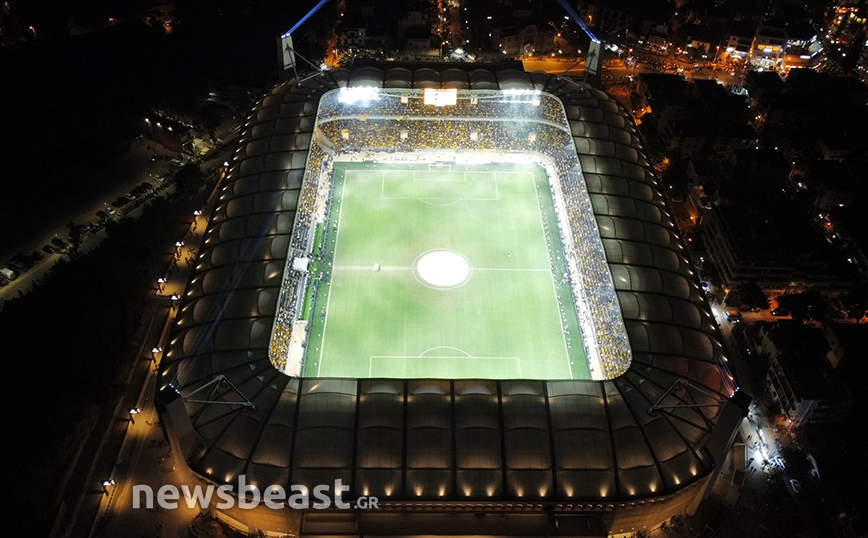 Η OPAP Arena της ΑΕΚ από ψηλά Η OPAP Arena της ΑΕΚ από ψηλά