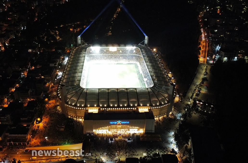 OPAP Arena: Εντυπωσιακές πανοραμικές εικόνες του νέου γηπέδου της ΑΕΚ