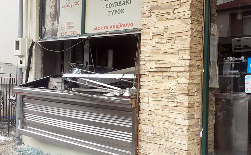 Δύο τραυματίες από έκρηξη σε ψητοπωλείο Δύο τραυματίες από έκρηξη σε ψητοπωλείο