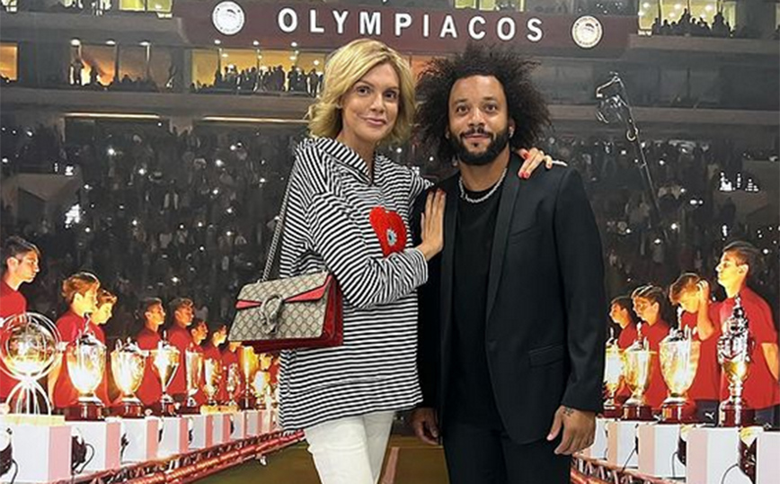 Μαρσέλο: Η Σάσα Σταμάτη συνάντησε τον παίκτη του Ολυμπιακού με τον αριθμό 12