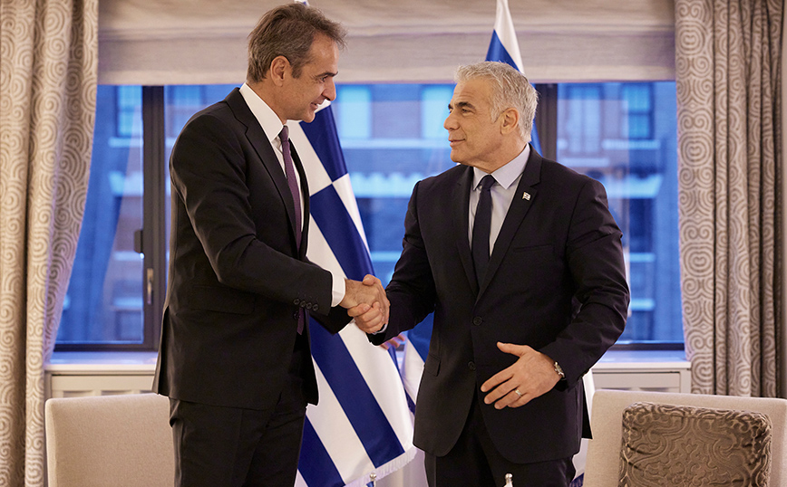 Συνάντηση Μητσοτάκη με τον πρωθυπουργό του Ισραήλ Υair Lapid Συνάντηση Μητσοτάκη με τον πρωθυπουργό του Ισραήλ Υair Lapid