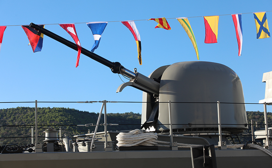 Στην τελετή ονοματοδοσίας της πυραυλάκατου «Υποπλοίαρχος Βλαχάκος» ο Κυριάκος Μητσοτάκης