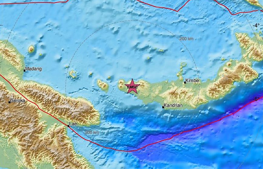 Παπούα Νέα Γουινέα: Ισχυρός σεισμός 6,1 Ρίχτερ στη Νέα Βρετανία