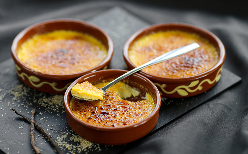 Κρεμ μπρουλέ με καφέ και καραμέλα Κρεμ μπρουλέ με καφέ και καραμέλα