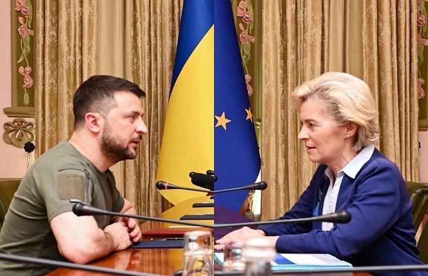 Ζελένσκι: Ζήτησε την επείγουσα χορήγηση βοήθειας από την ΕΕ και την επιβολή νέων κυρώσεων κατά της Ρωσίας