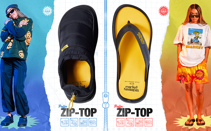 Τα brands Havaianas & Market παρουσιάζουν το Zip Top