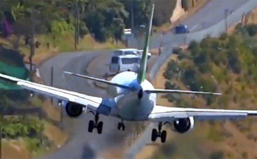 Προσγείωση – θρίλερ αεροπλάνου στην Πορτογαλία – Δείτε το βίντεο