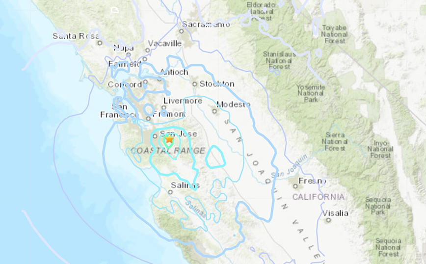 Δυνατός σεισμός τώρα στην Καλιφόρνια