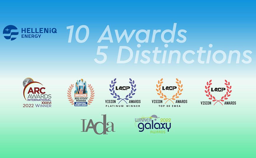HELLENiQ ENERGY: 15 Κορυφαίες διακρίσεις για τον ετήσιο απολογισμό 2021