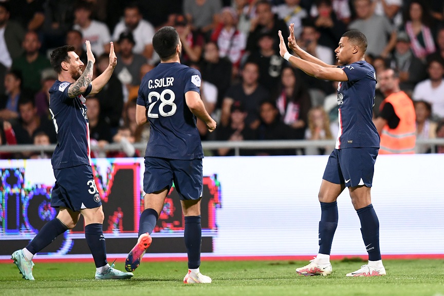 Ligue 1: Σόου από Μέσι και Μπαπέ και η Παρί Σεν Ζερμέν νίκησε με 3-0 την Αζαξιό