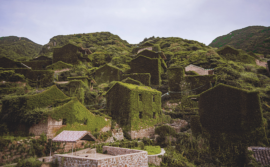 Houtouwan χωριό Κίνα Houtouwan χωριό Κίνα