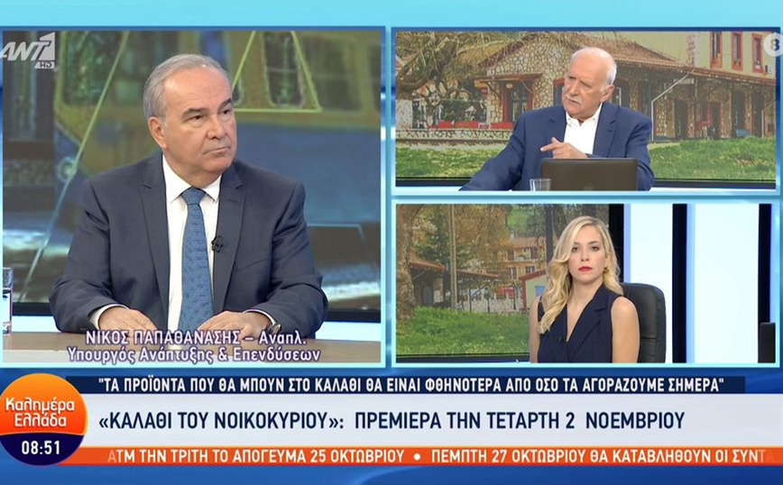 Καλάθι του νοικοκυριού – Παπαθανάσης: Κάθε εβδομάδα θα αλλάζουν τα προϊόντα