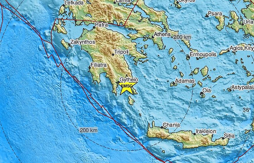 Σεισμός τώρα στα Παπαδιάνικα Λακωνίας