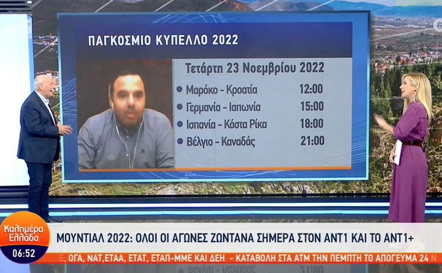 Μουντιάλ 2022: Όλοι οι αγώνες από τον ελεύθερο ΑΝΤ1