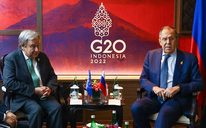 G20: Συνάντηση Λαβρόφ &#8211; Γκουτέρες στο περιθώριο της Συνόδου