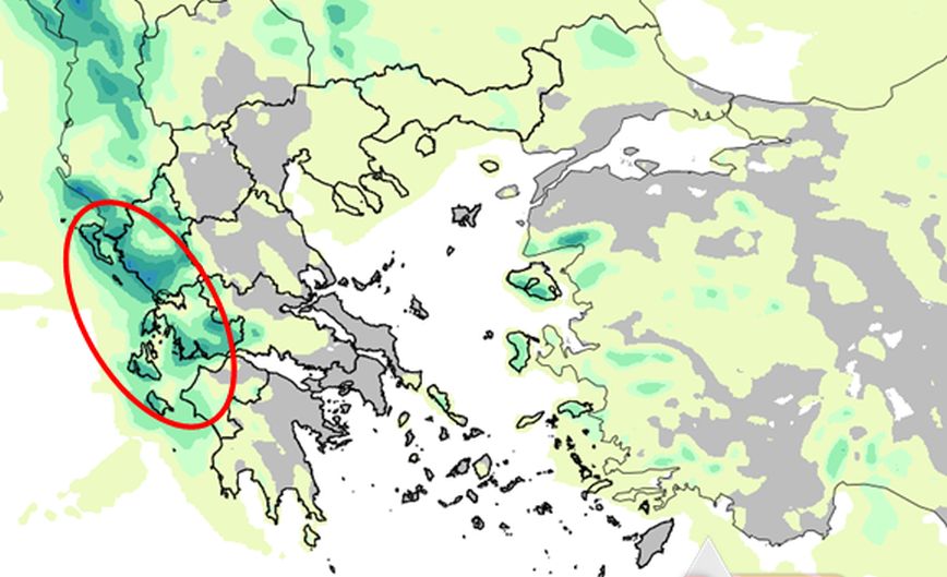 Καιρός: Πού αναμένονται σήμερα ισχυρές βροχές και καταιγίδες – Δείτε τον χάρτη