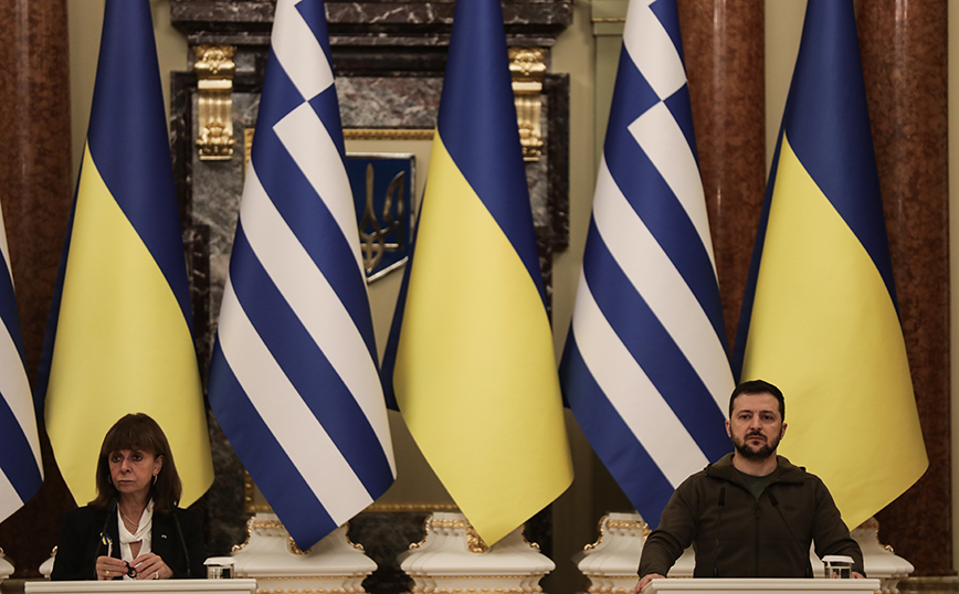 Η Κατερίνα Σακελλαροπούλου στο Κίεβο