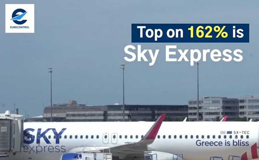 SKY express: Η εταιρεία με τη μεγαλύτερη αύξηση πτητικού έργου σε όλη την Ευρώπη για το 2022