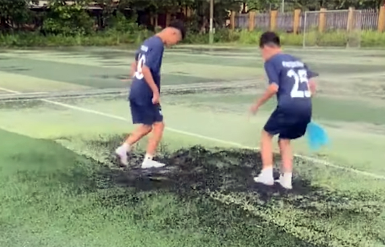 Γήπεδο&#8230; τραμπολίνο