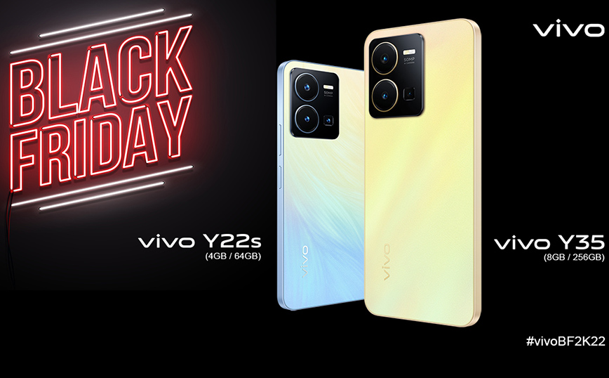 Η vivo, δίνει νέο νόημα στην Black Friday! Για πρώτη φορά το πρωτοεμφανιζόμενο vivo Y35, σε τιμή ΣΟΚ!