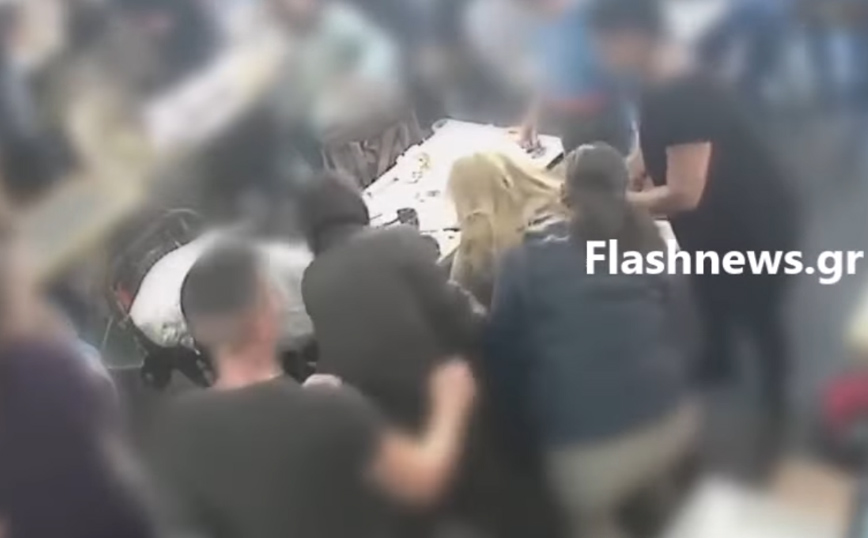 Αθλητής έσωσε γυναίκα που πνιγόταν ενώ έτρωγε στα Χανιά &#8211; Δείτε το συγκλονιστικό βίντεο