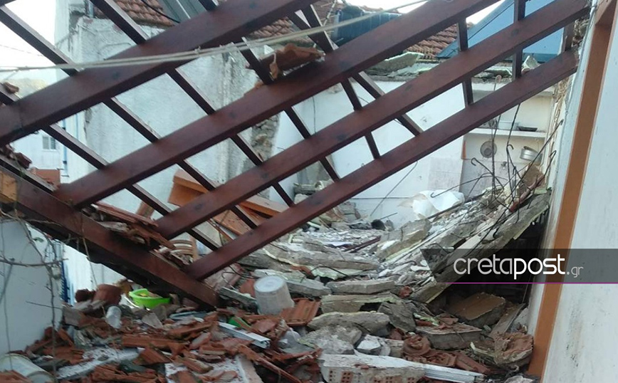 Τραγωδία στην Κρήτη: Εικόνες καταστροφής από το σπίτι της 88χρονης που σκοτώθηκε μετά από έκρηξη φιάλης υγραερίου