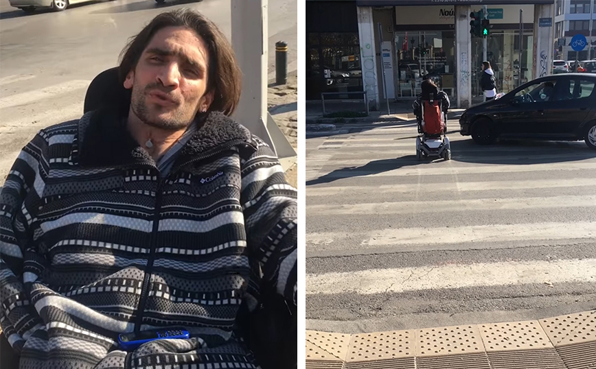 Θεσσαλονίκη: Οδηγός πήγε να πατήσει ακτιβιστή ΑμεΑ που περνούσε με πράσινο το δρόμο