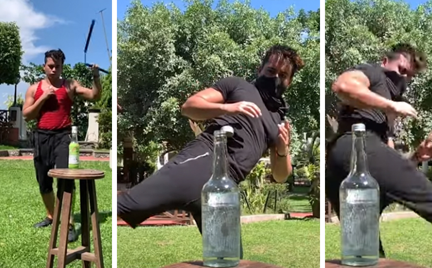 Ο «δαμαστής» των μπουκαλιών