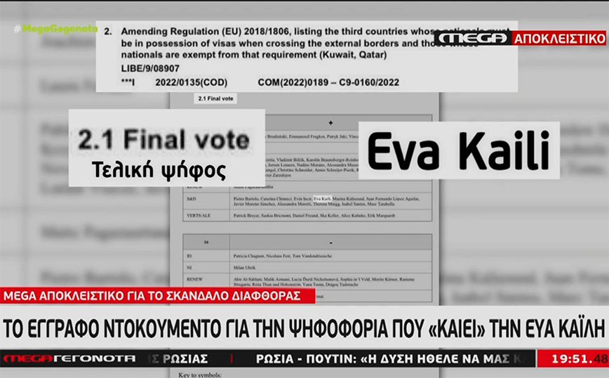 Εύα Καϊλή: Το έγγραφο που δείχνει ότι ψήφισε υπέρ του Κατάρ σε επιτροπή που δεν ήταν μέλος