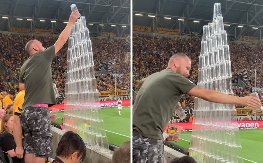 Ένα διαφορετικό χριστουγεννιάτικο δέντρο όταν έχεις πιει αρκετά στο γήπεδο