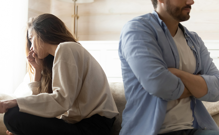 Ζευγάρι μετά από καυγά Ζευγάρι μετά από καυγά