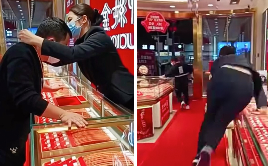 Φάρσα σε κοσμηματοπωλείο με απίθανα αντανακλαστικά υπαλλήλου