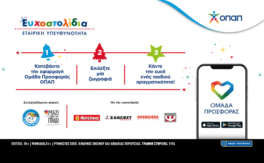 Λίγες ακόμα ημέρες για να πραγματοποιήσουμε παιδικές ευχές μέσα από τα Ευχοστολίδια