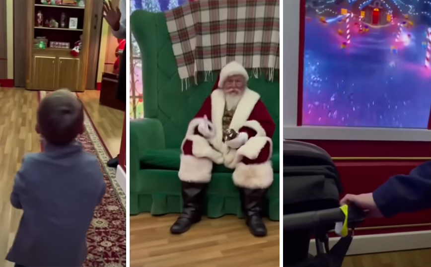 Αυτή η συνάντηση με τον Άγιο Βασίλη μένει αξέχαστη ακόμη και σε ενήλικα